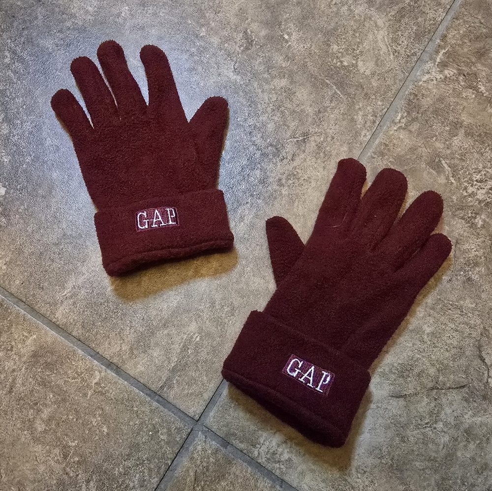 Burgundy | GAP | Fold Over Winter Glove
